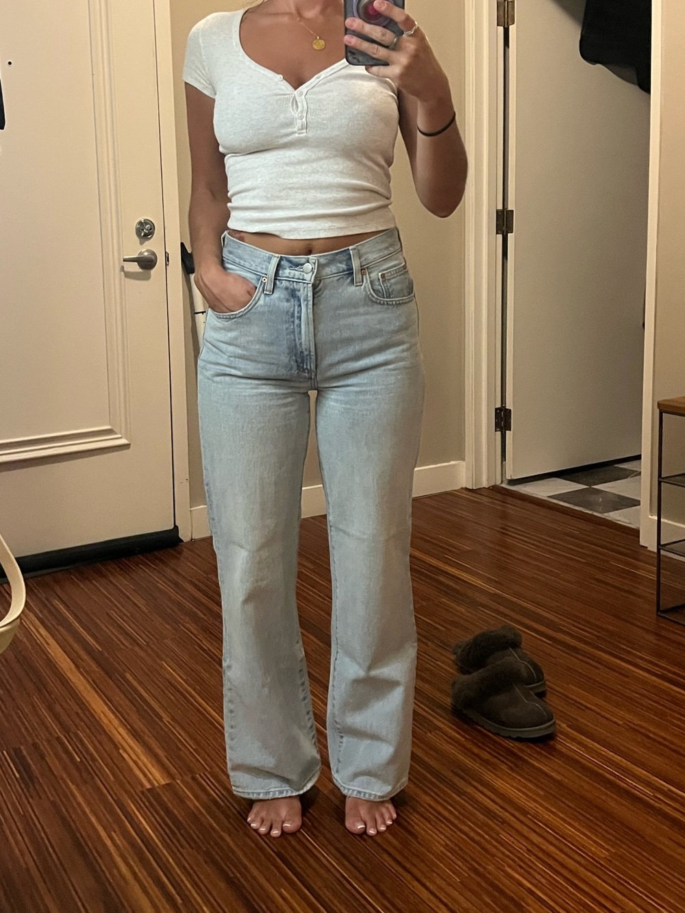 Aritzia “Denim Forum” Farrah High Rise